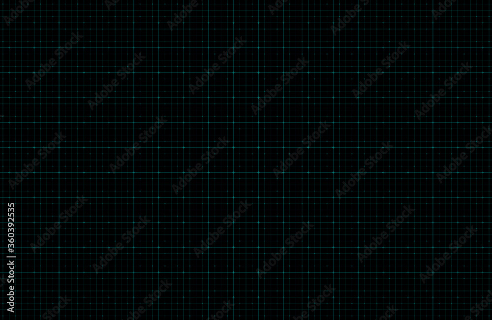 Futuristic digital dark blue background with grid and particles. Design for science theme, artificial intelligence, neural network and hi-tech. banner, flyer, presentation etc. Vector