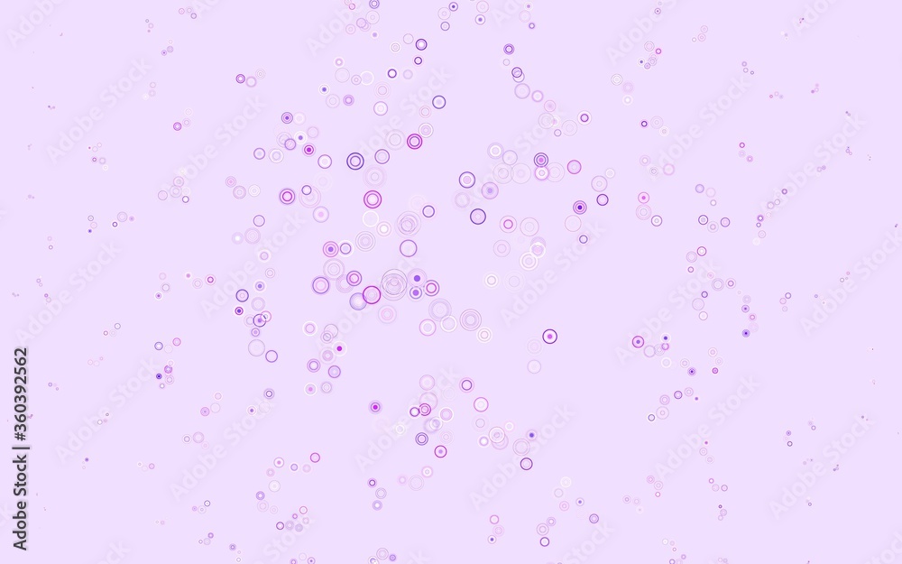 Light Purple, Pink vector layout with circle shapes. Light Purple, Pink vector layout with circle shapes.