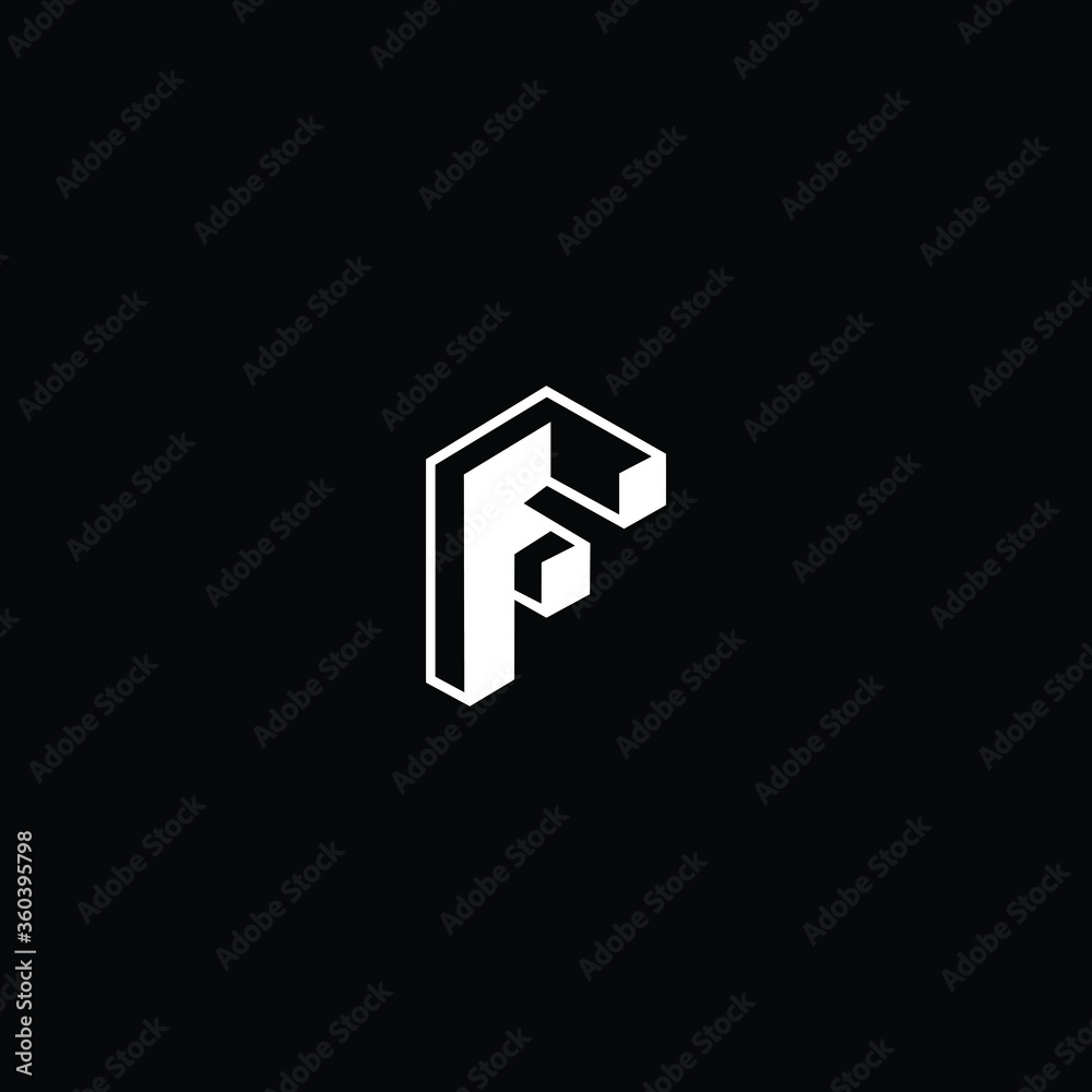 Professional Innovative 3D Initial F logo and FF logo. Letter F FF Minimal elegant Monogram. Premium Business Artistic Alphabet symbol and sign Professional Innovative 3D Initial F logo and FF logo. Letter F FF Minimal elegant Monogram. Premium Business Artistic Alphabet symbol and sign