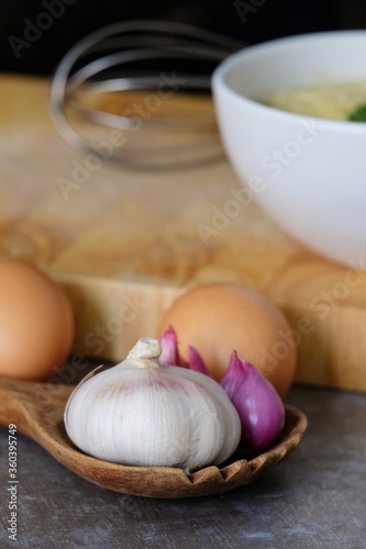 Homemade poached eggs