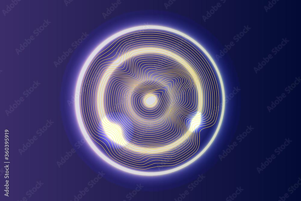 Sound circle wave or Big data visualization. Abstract line background. Vector illustration Sound circle wave or Big data visualization. Abstract line background. Vector illustration