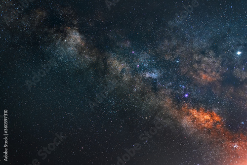 Milky Way, starry sky,