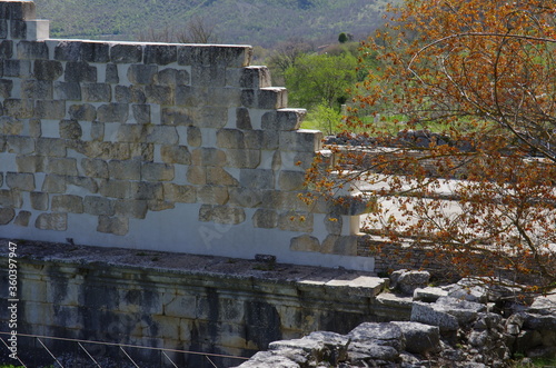 Remains of the Italian Sanctuary of Pietrabbondante. Molise - Italy photo