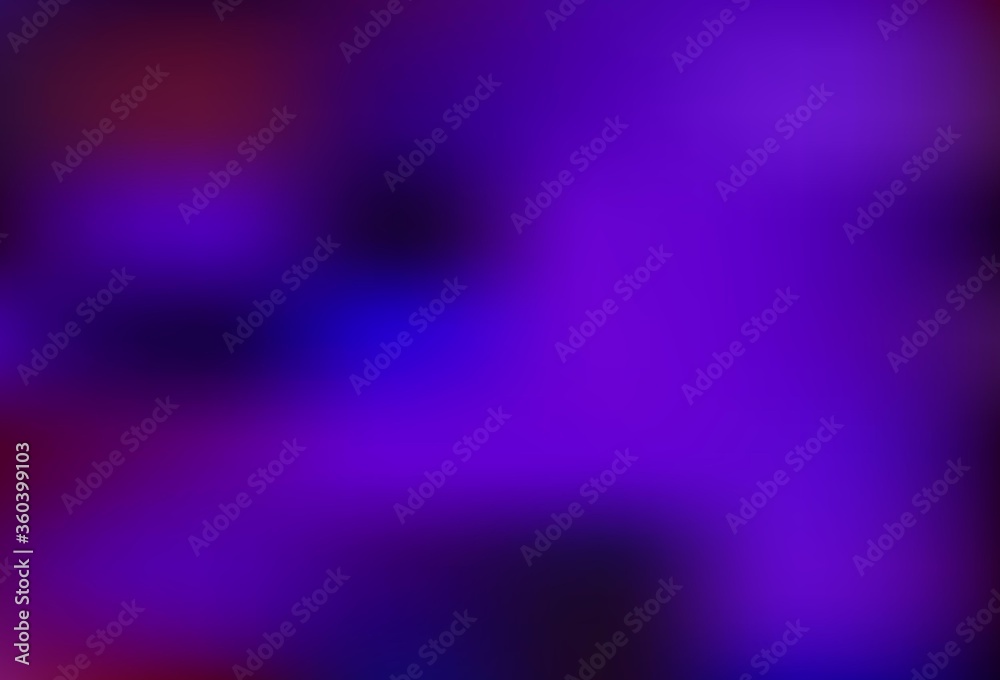 Dark Purple vector blurred bright template.