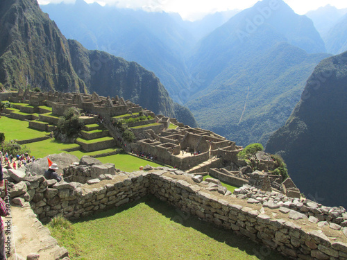 Otra vista de las Ruinas de la Ciudadela Sagrada de Macchu Picchu - Cusco Perú. photo