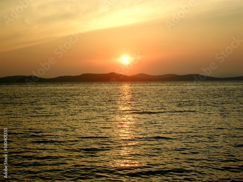 Zachód słońca nad morzem