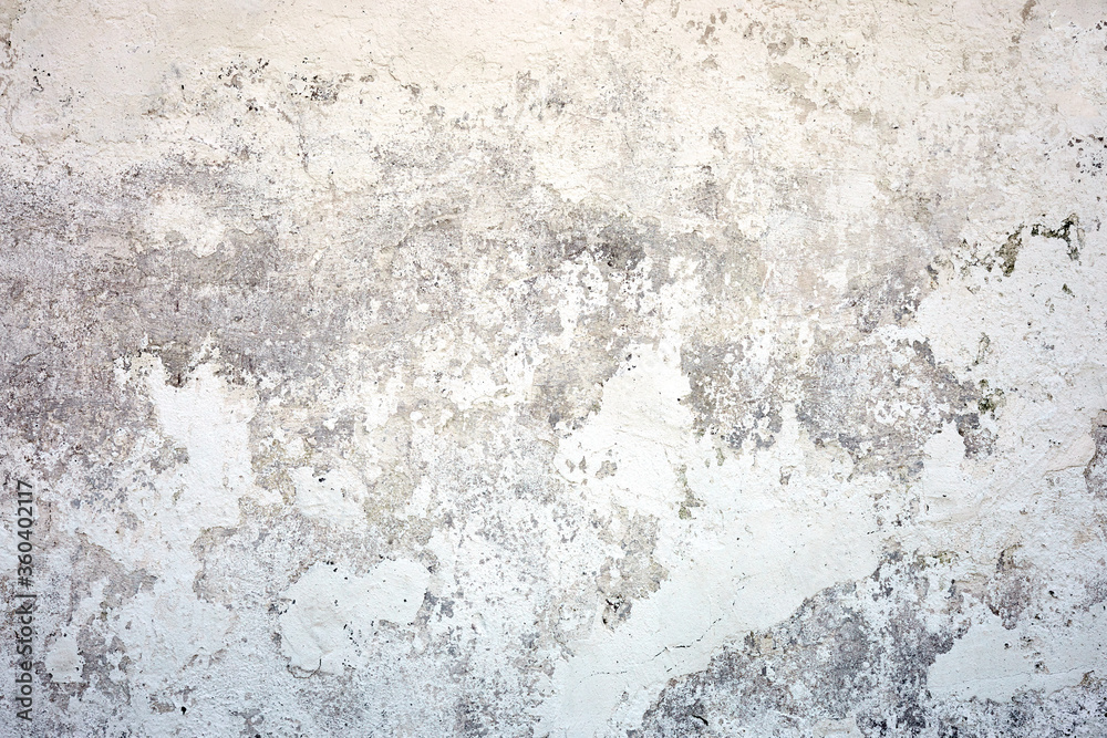 White texture concrete wall. Painted fade background with grey solid floor grain. Rough and dirty surface. White texture concrete wall. Painted fade background with grey solid floor grain. Rough and dirty surface.