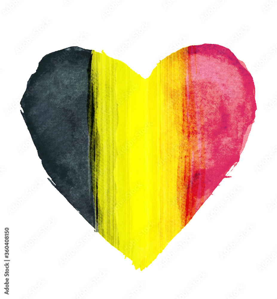 ハートマークをモチーフにしたベルギーの国旗 Stock Illustration Adobe Stock ハートマークをモチーフにしたベルギーの国旗 Stock Illustration Adobe Stock