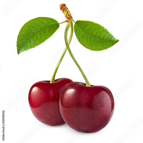 Cherry isolated on white background