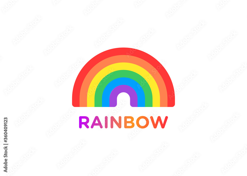 Rainbow thin line icon, LGBT symbol. Modern vector illustration. Pride. Rainbow thin line icon, LGBT symbol. Modern vector illustration. Pride.