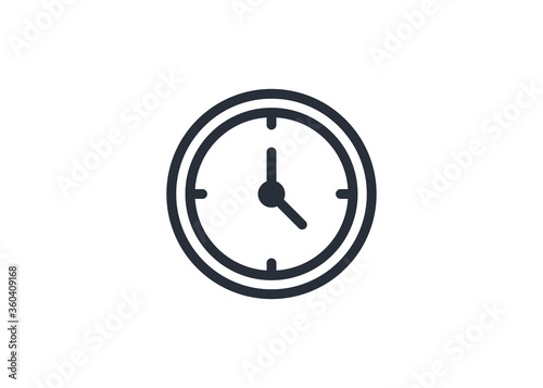 Free Download Clock Icon Vector Illustration Logo Template. Time. - GFXLoad