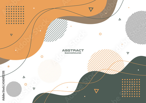 Abstract freeform shape geometric background , Vector and illustration, Template Design for shape banner or poster.