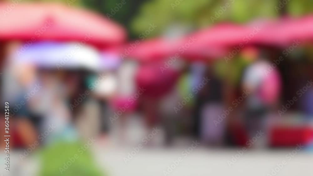 Video blur bokeh outdoor market Video blur bokeh outdoor market