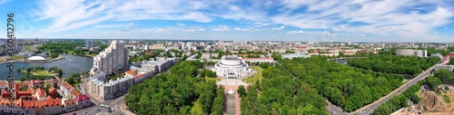 National Academic Bolshoi Opera and Ballet Theater of the Republic of Belarus in Minsk. View from above