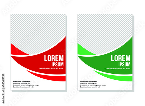 book cover design, vector illustration, with three different color theme