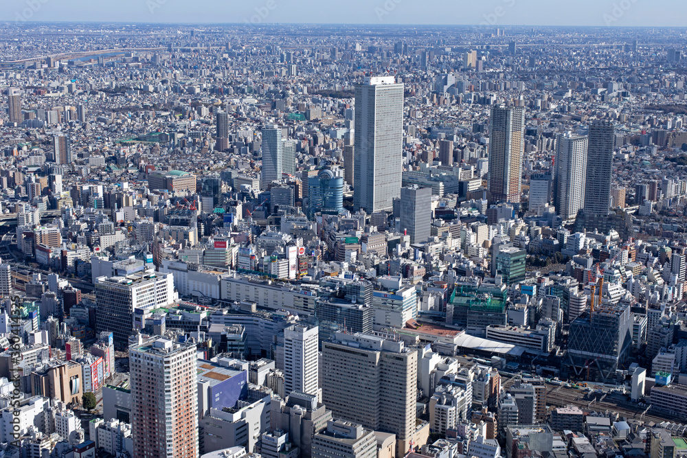 Fototapeta premium 池袋周辺・サンシャインビル・空撮