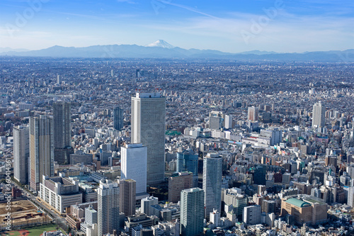 池袋サンシャインビル・池袋周辺・空撮