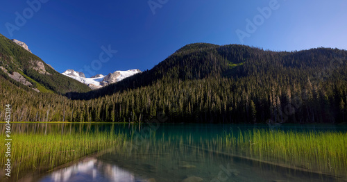 Panoramic Landscape of Lower Joffre Lake, Vancouver, British Columbia, Canada
