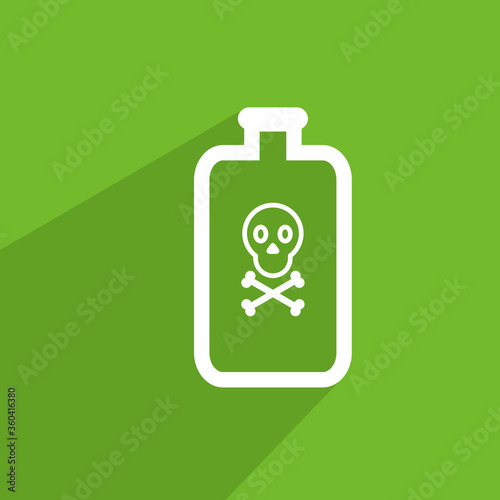 poison bottle icon, health vector icon