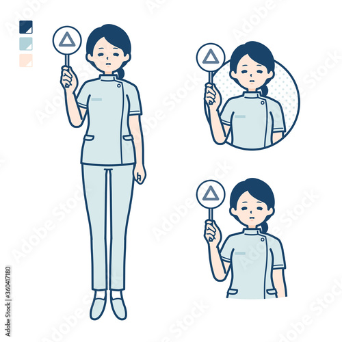 simple nurse woman_Triangle-panel