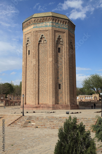 Mumine Hatun in Nakhchivan Autonomous Region of Azerbaijan. The tomb was built in 1186. The tomb was built by Atabey Cihan Pehlevi for his wife Mumine Hatun. photo