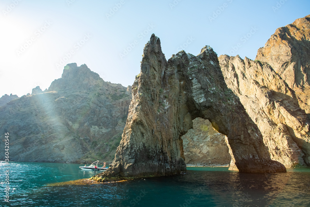Golden Gate Of Karadag Mountain In Summer In Crimea, Russia. Golden Gate Of Karadag Mountain In Summer In Crimea, Russia.