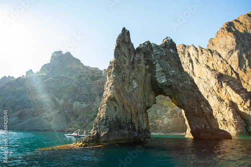 Golden Gate Of Karadag Mountain In Summer In Crimea, Russia.