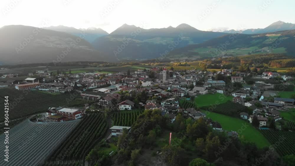 Aerial view of a Isarco valley with mountain and forest, placed in Trentino Alto Adige region. Aerial view of a Isarco valley with mountain and forest, placed in Trentino Alto Adige region.