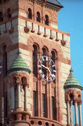 Clock Tower on Courthouse in Waxahachie, TX photo