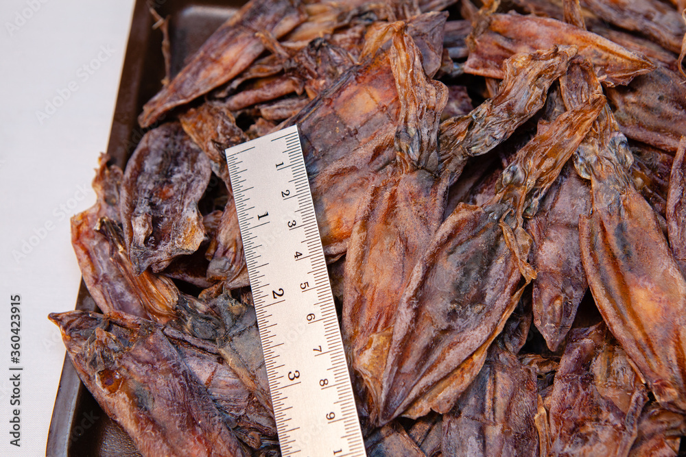 Dried squid is a food preservation that has long been Use salt and