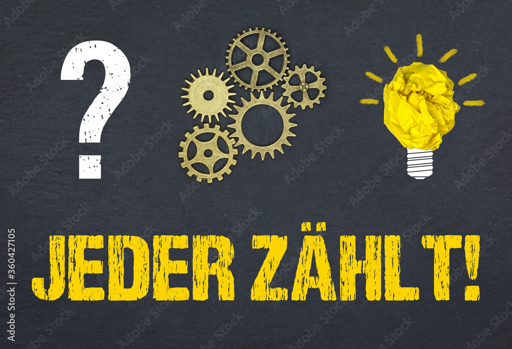 Fototapeta premium Jeder zählt!