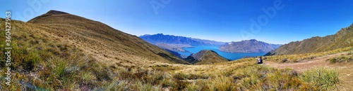 Stunning views from Ben Lomond Summit hiking trail in South Island, New Zealand