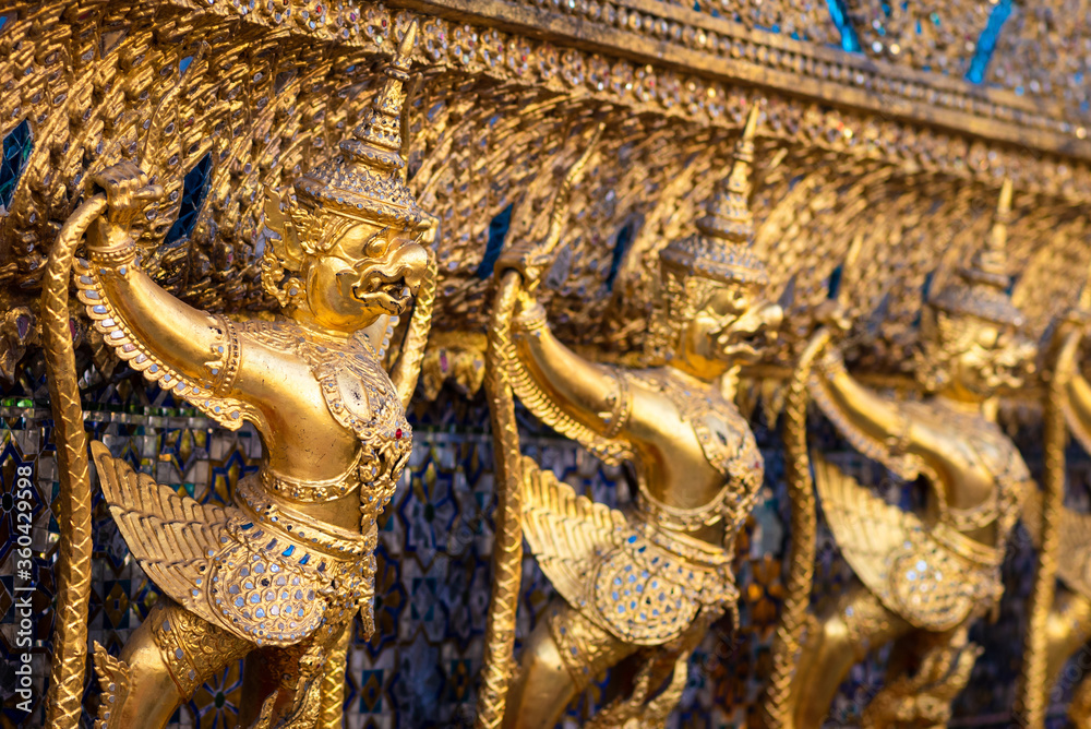 Temple of the Emerald Buddha or Wat Phra Kaew temple in Bangkok,Thailnd Temple of the Emerald Buddha or Wat Phra Kaew temple in Bangkok,Thailnd