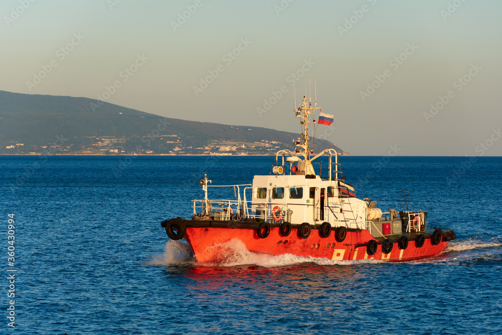 Fototapeta premium boat in the sea