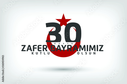 Free Download August 30 Victory Day Celebration Banner Design, Happy Victory Day, Republic of Turkey - GFXLoad
