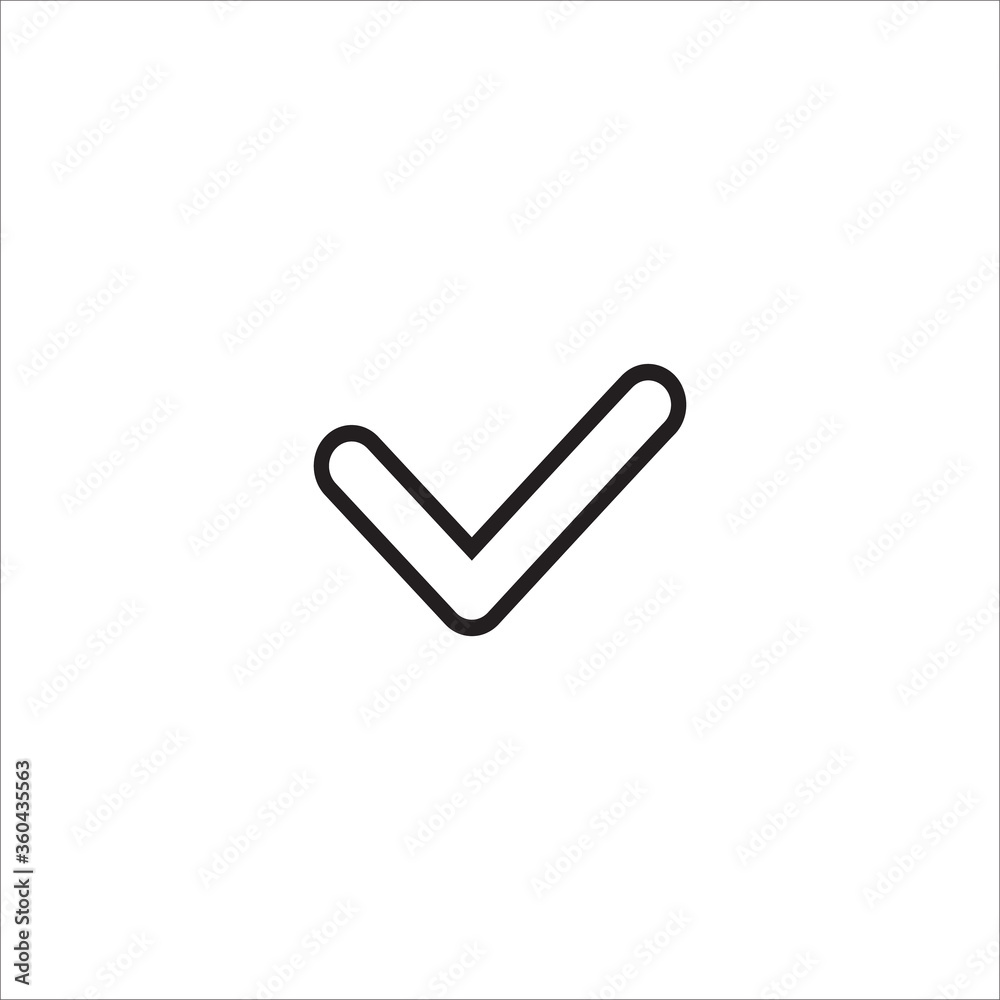 Checklist mark line icon vector Checklist mark line icon vector