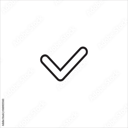 Checklist mark line icon vector