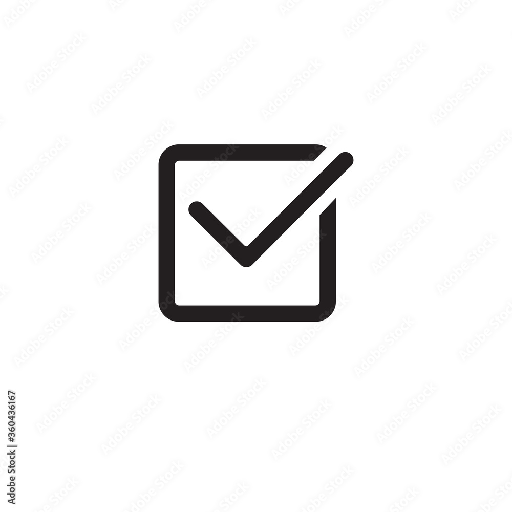 checklist mark line icon vector checklist mark line icon vector