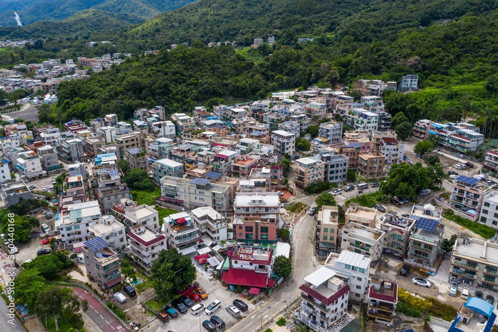 Fototapeta premium Drone fly over Tai Po Ting Kok