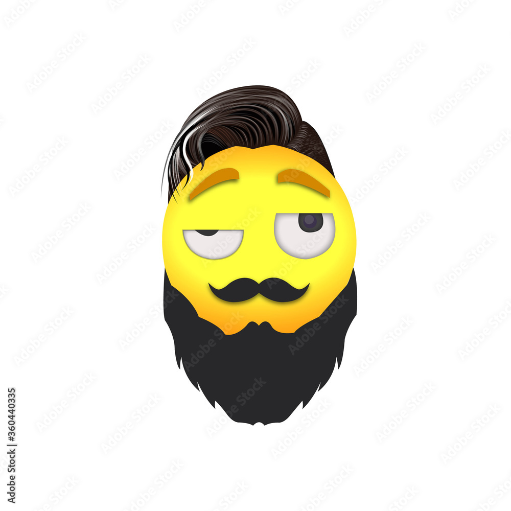 Emoji woozy face vector illustration design