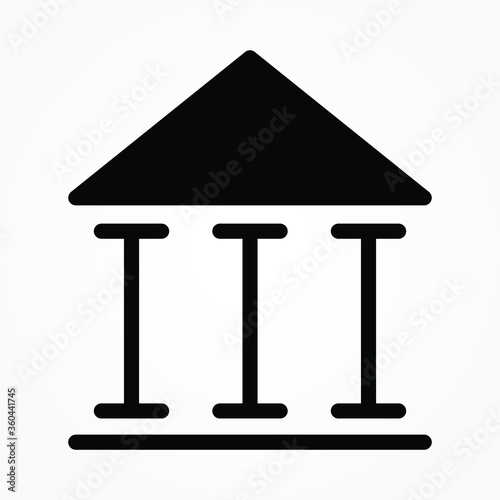 Bank sign icon vector design template