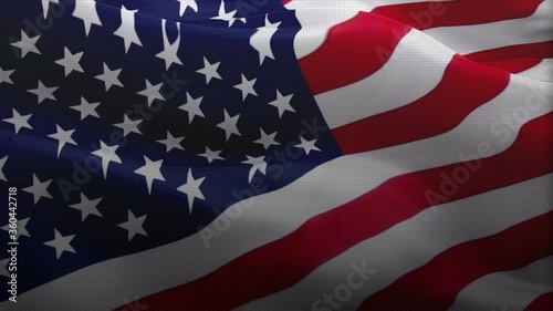 US flag. United States of America waving video gradient background. American flag waving video download. USA flag for Independence Day, 4th of july US American Flag Waving 1080p Full HD. USA Flags

