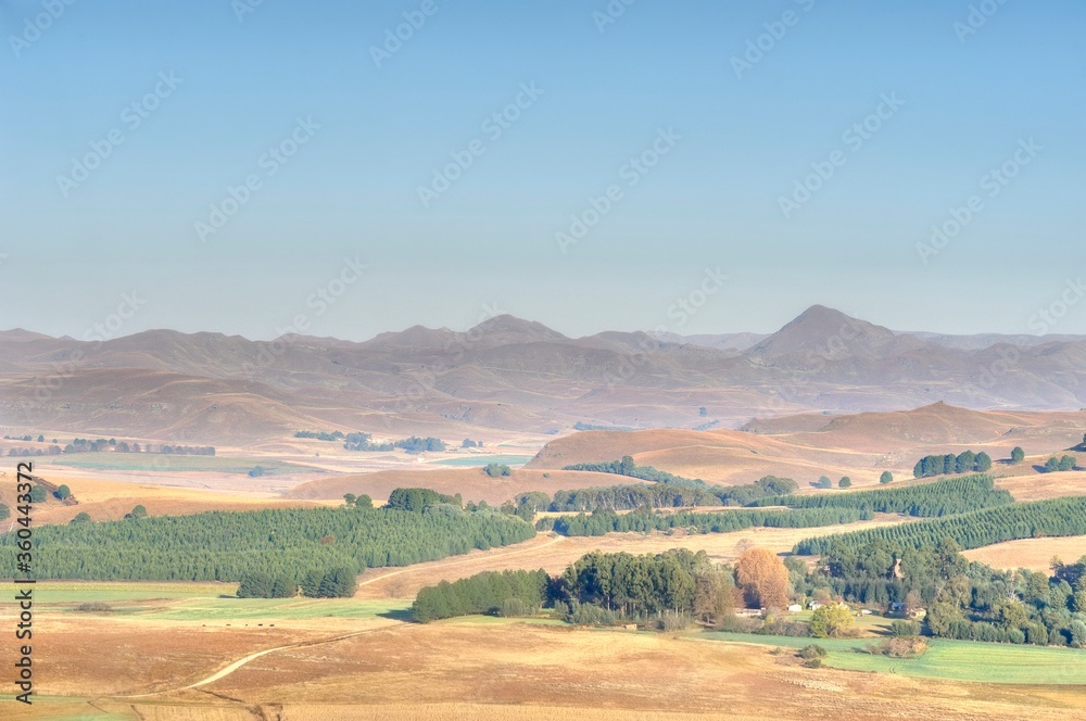 Fototapeta premium WINTER LANDSCAPES southern Drakensberg, kwazulu Natal, South Africa 