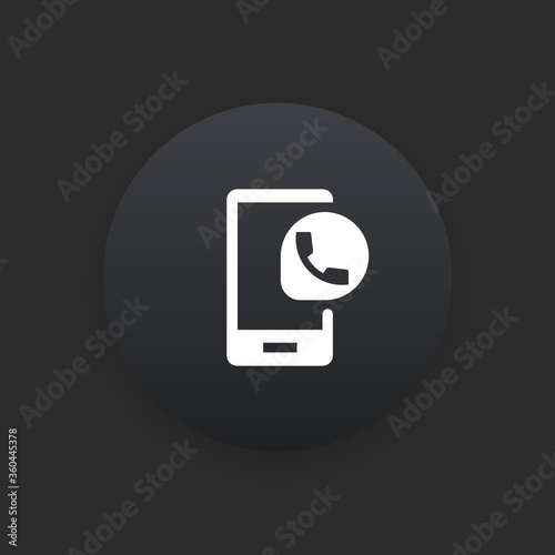 Messaging App - Matte Black Web Button