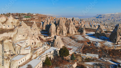 World Heritage, Cappadocia, Gereme, Turkey. Beautiful mountains of volcanic origin.
