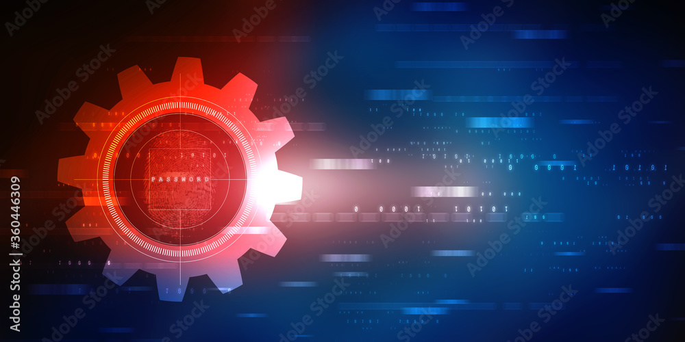Fingerprint Scanning Technology Concept 2d Illustration Fingerprint Scanning Technology Concept 2d Illustration