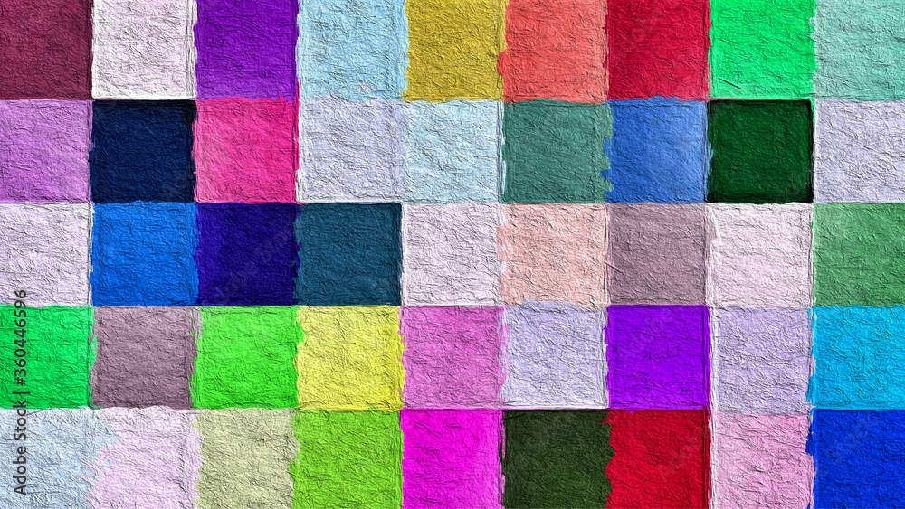 Geometric colorful pattern with a rough texture background. Background texture wall and have copy space for text. Picture for creative wallpaper or design art work. Geometric colorful pattern with a rough texture background. Background texture wall and have copy space for text. Picture for creative wallpaper or design art work.
