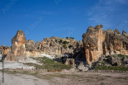Rock formations in Phrygian Valley, Turkey