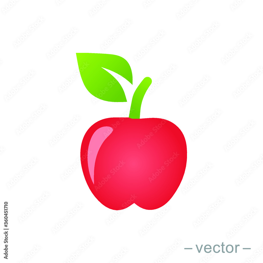 Apple vector, back to school gradient style icon. Eps 10. Apple vector, back to school gradient style icon. Eps 10.