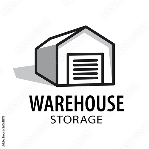Wallpaper Mural Vector logo of a warehouse for storage